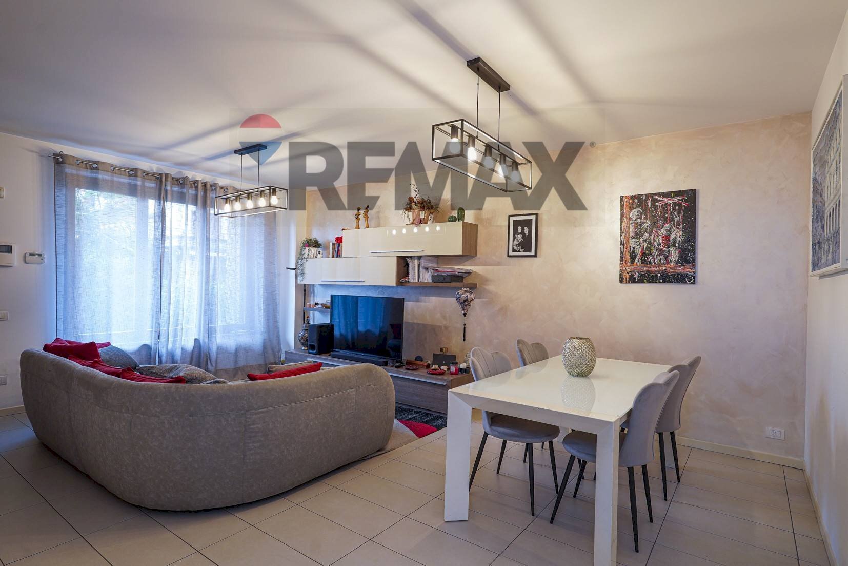 Soggiorno - Villa a Schiera Via Moroni
38, Ponte San Pietro - foto 2