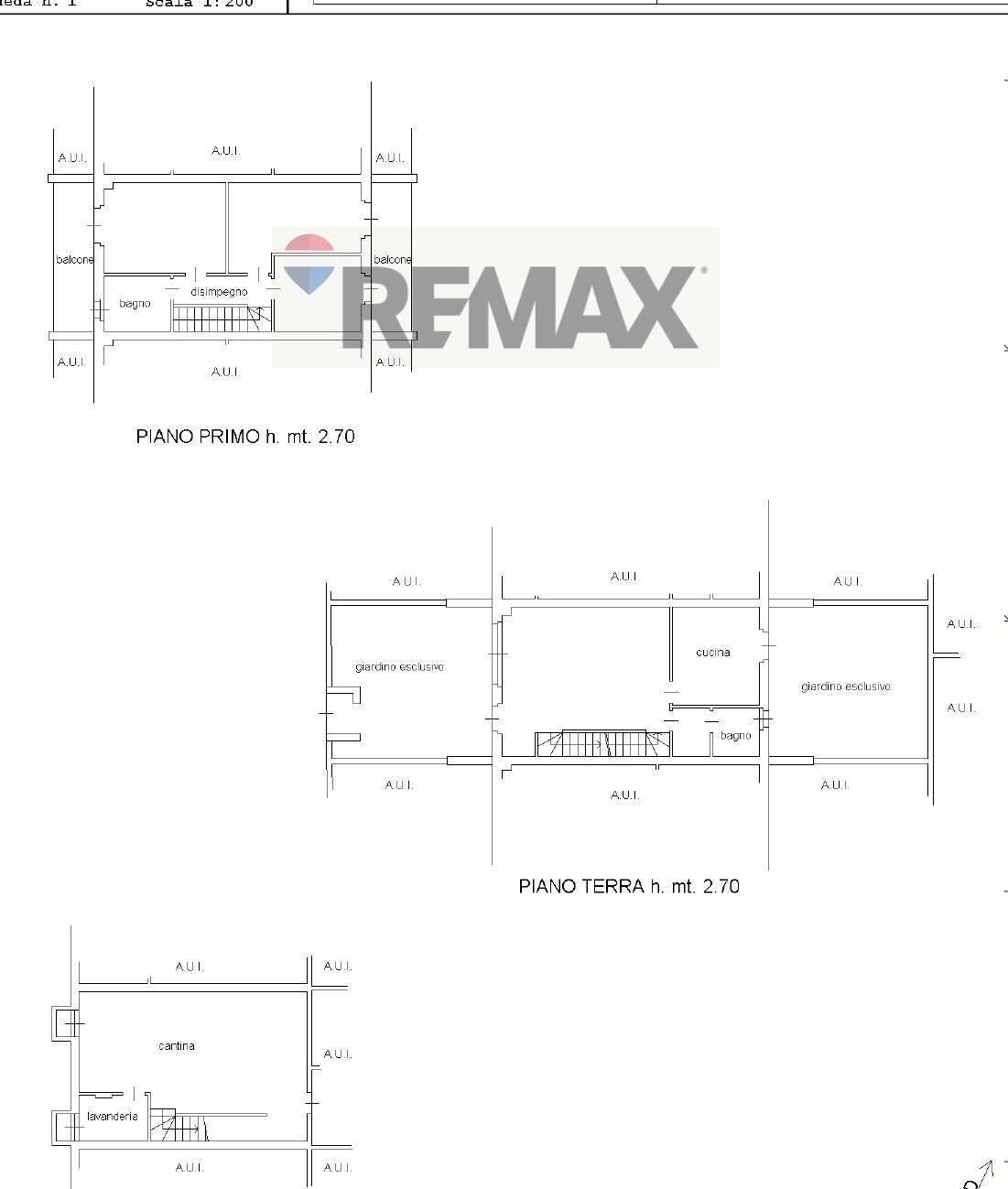 Planimetria - Villa a Schiera Via Moroni
 
38, Ponte San Pietro - planimetria 1