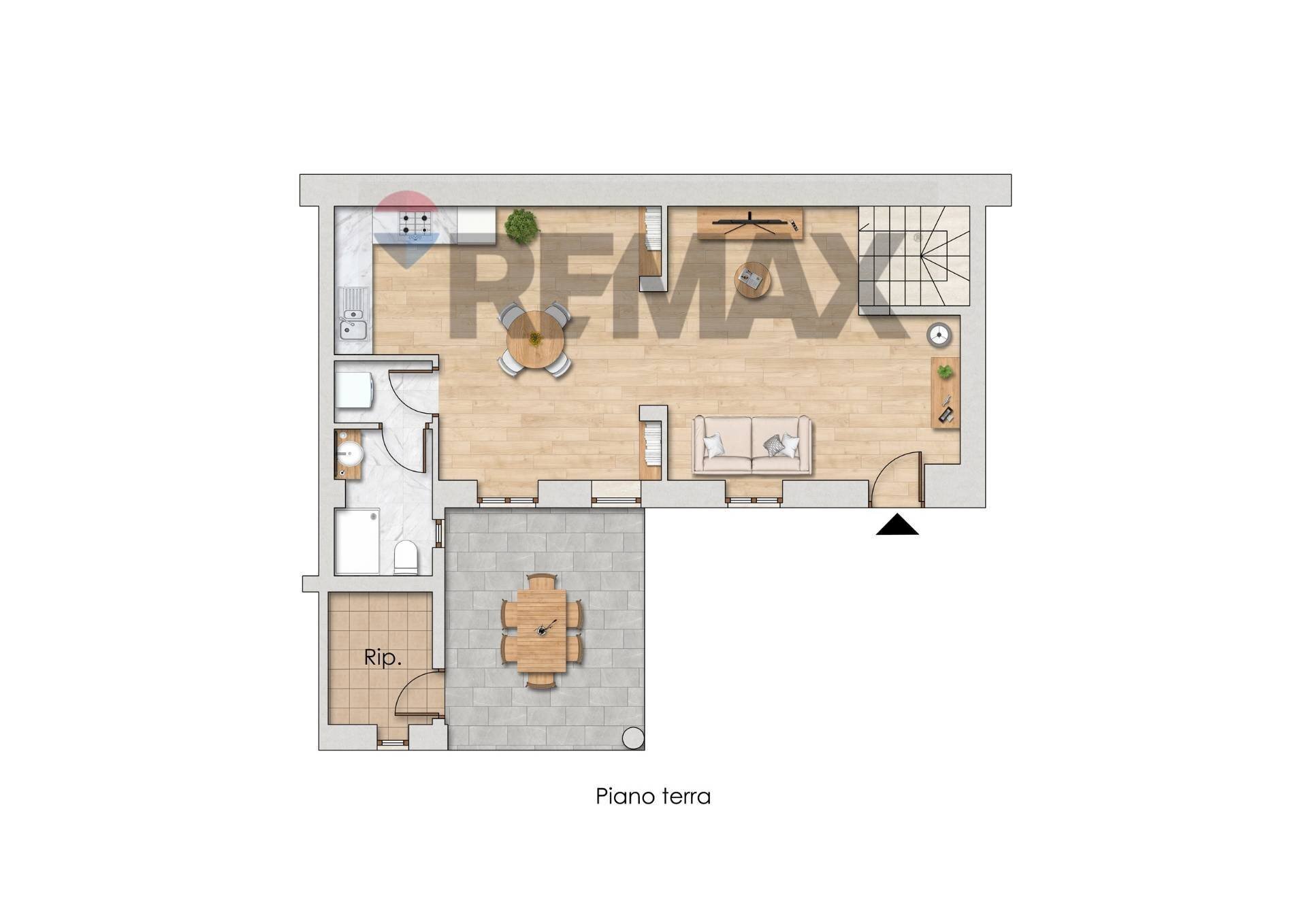 Pianta 2D - Casa indipendente Cavour
 
13, Grezzago - planimetria 1