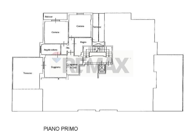 Pianta 2D - Quadrilocale Salsomaggiore Terme - planimetria 1