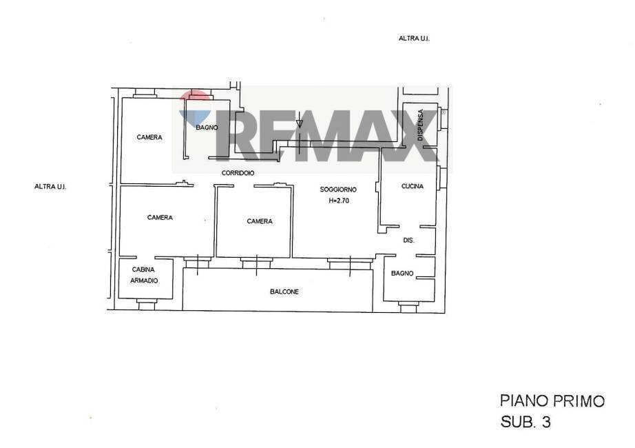 Pianta 2D - Four-room apartment Via Pietro Nenni
 
53, Fidenza - floor plans 1