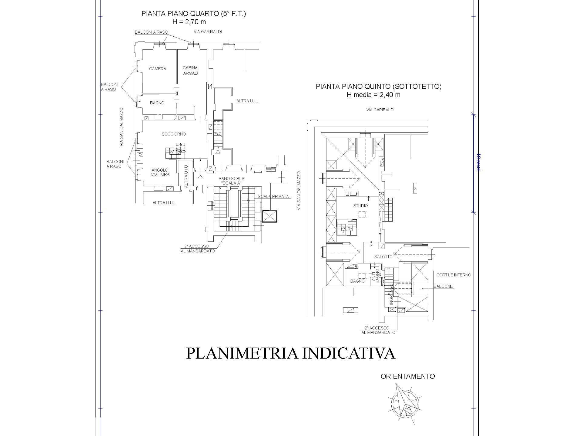 Foto 24 - Appartamento Via Garibaldi, Torino - planimetria 1