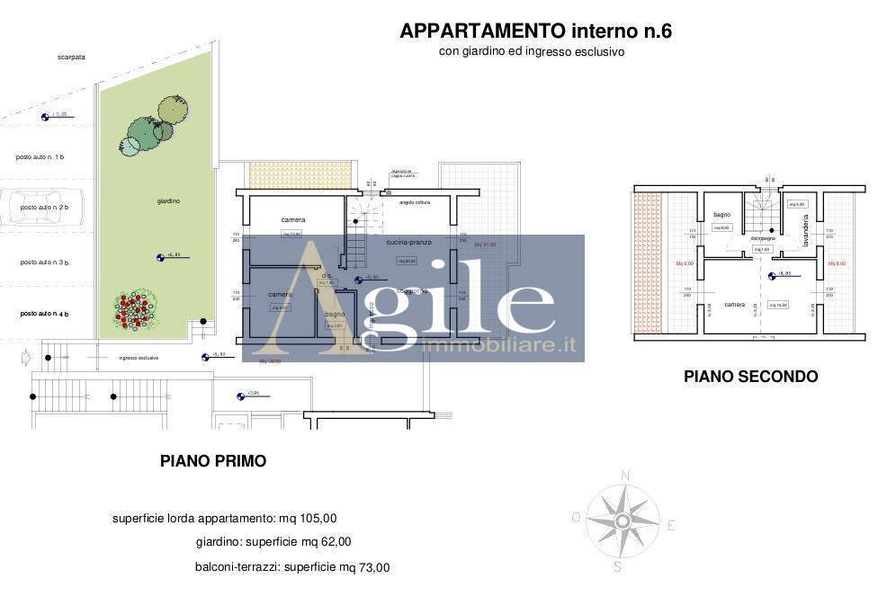 Foto 2 - Appartamento via della tartana, Acquaviva Picena - planimetria 1