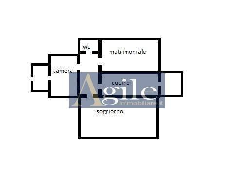 Foto 7 - Trilocale via roma, Nereto - planimetria 1