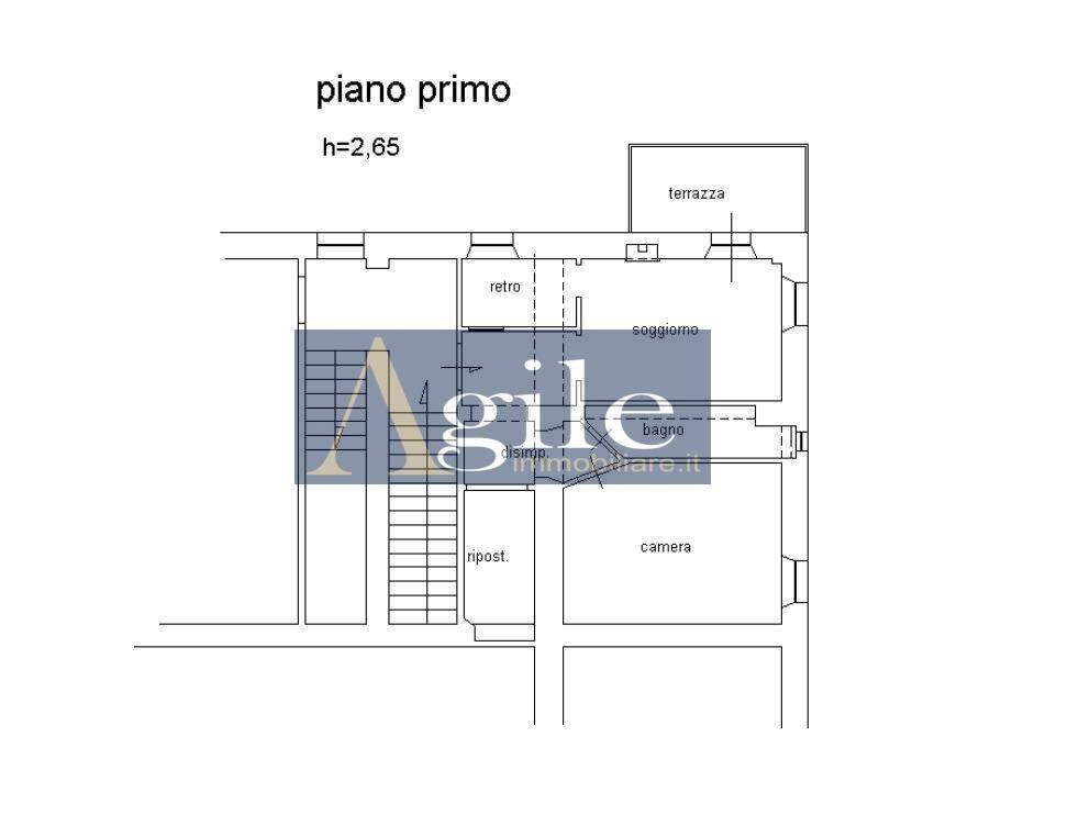 Foto 12 - Trilocale VIA VITTORIO EMANUELE, Colli del Tronto - planimetria 1