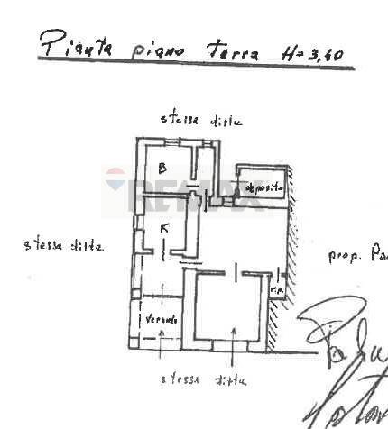 Pianta 2D - Villa Locorotondo - planimetria 1