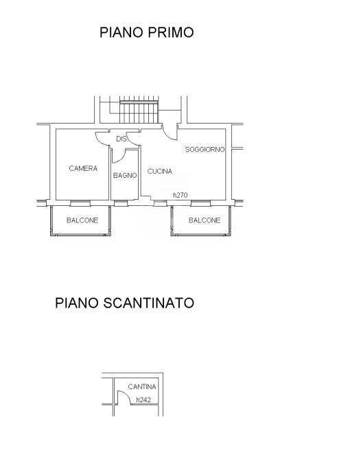 Foto 8 - Two-room apartment Via Rissette
 
16, Lazise - floor plans 1