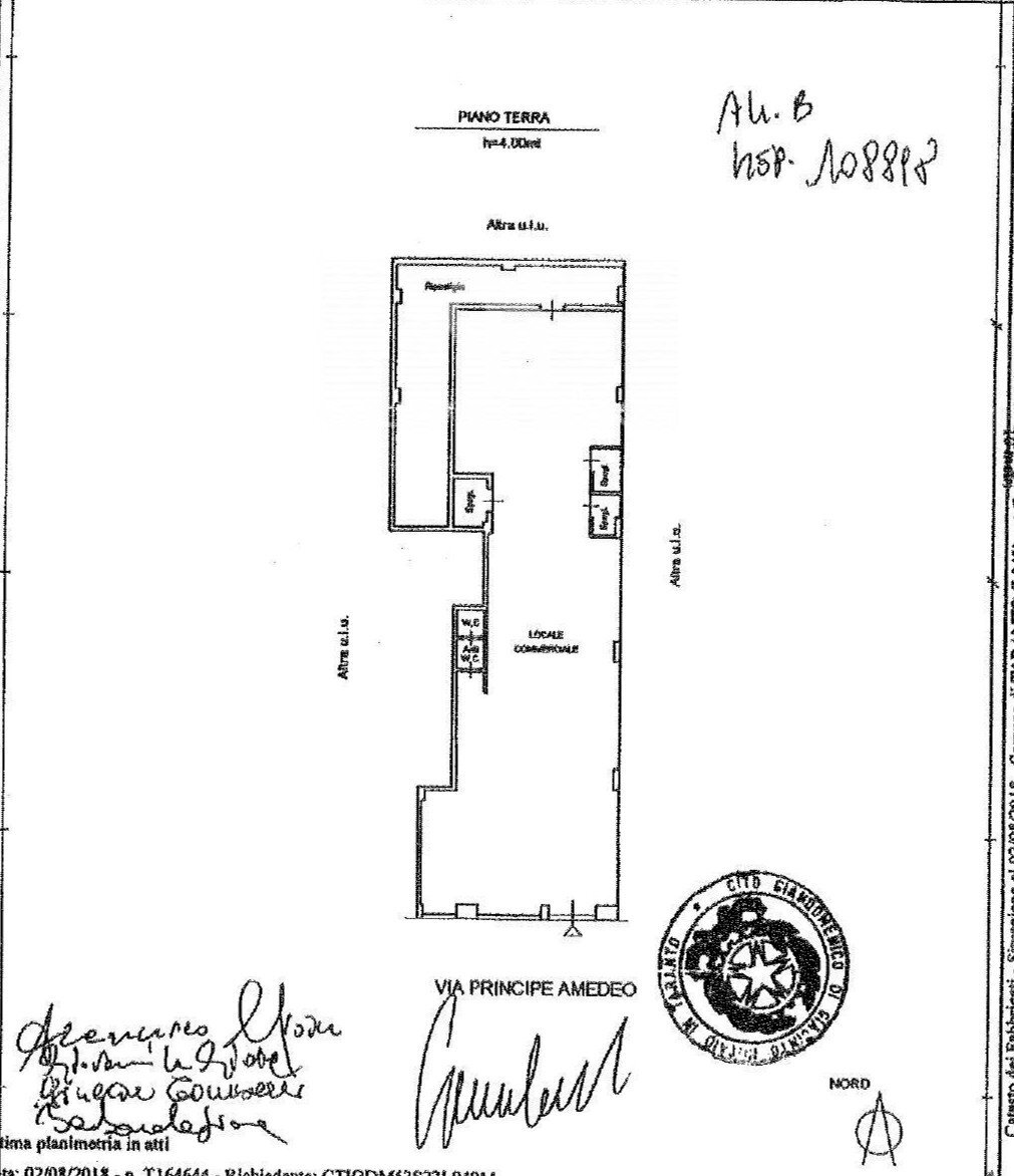 Foto 16 - Commercial Premises Via Principe Amedeo
 
171/A, Taranto - floor plans 1