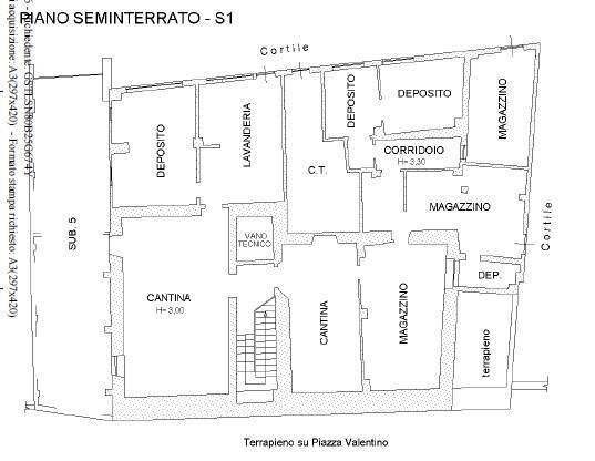 Negozio via Circonvallazione, Casteldelfino - planimetria 1