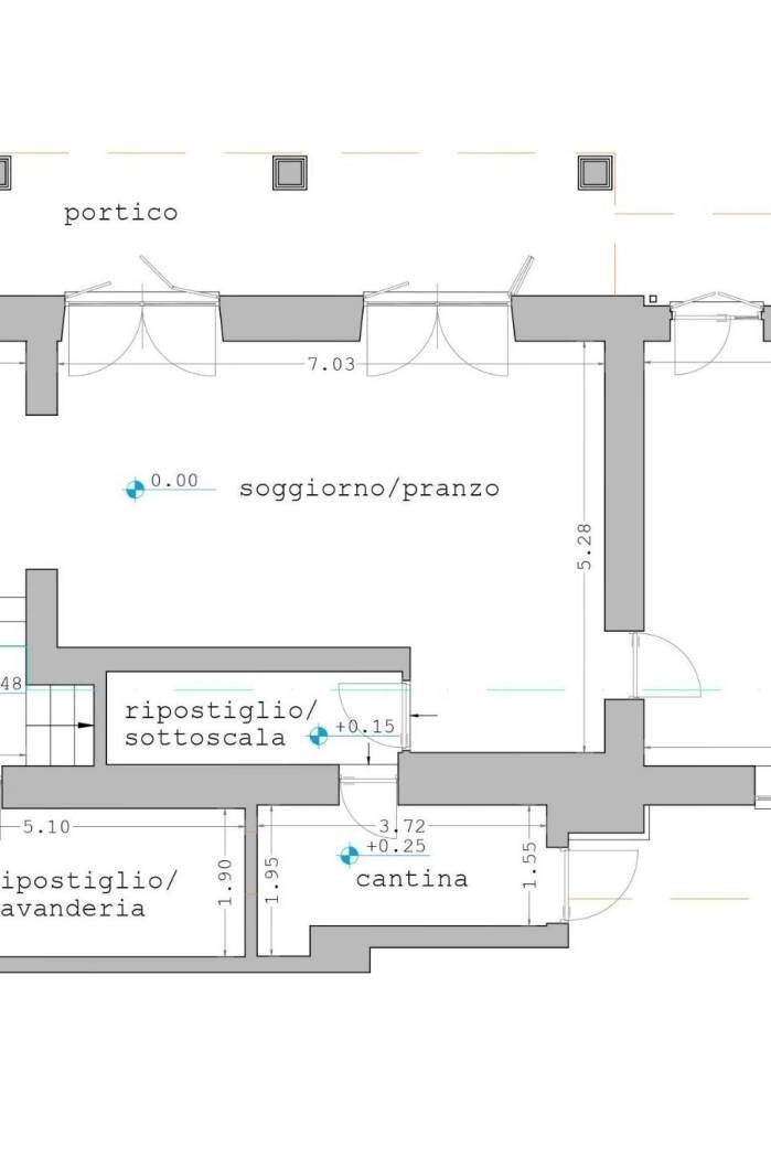 Villa via Spiaggia del Lago, Castel Gandolfo - floor plans 1