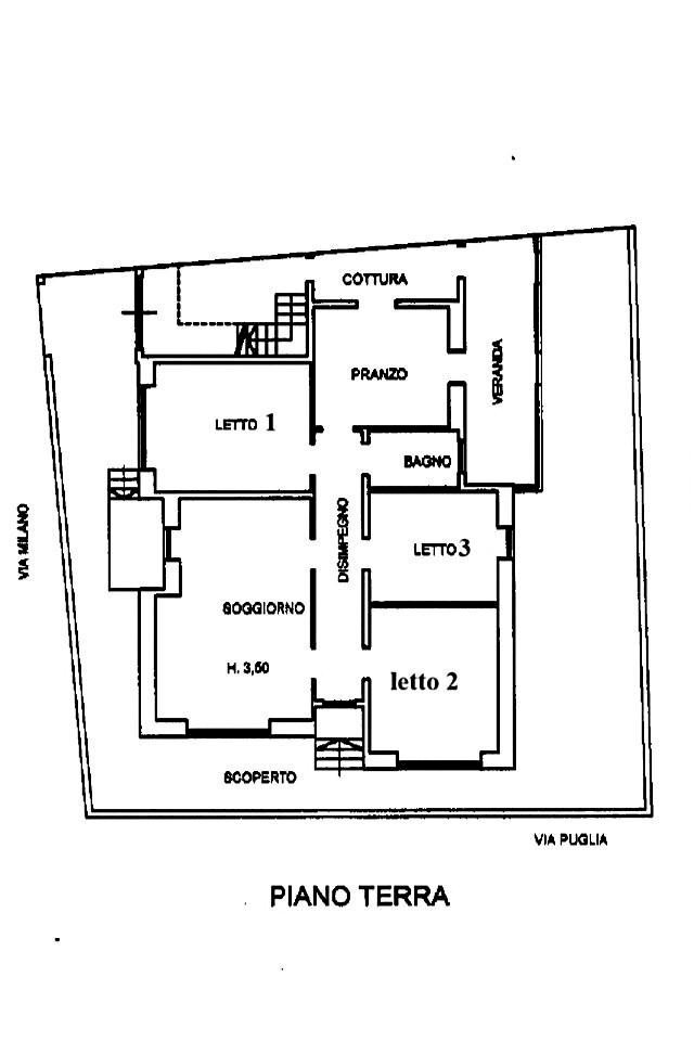 Independent house via Milano, Parabita - floor plans 1