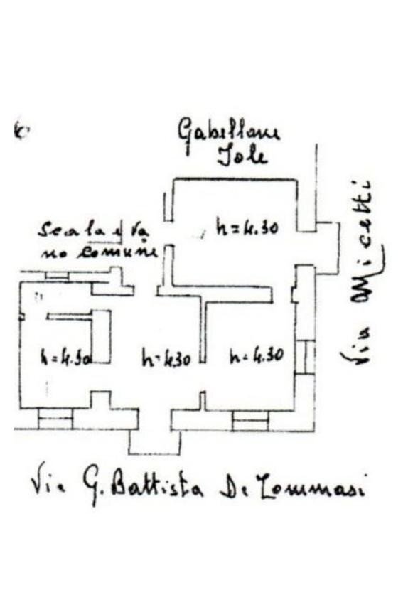 Appartamento via Gianbattista De Tomasi, Gallipoli - planimetria 1