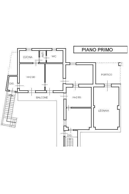 Independent house via Dottor Antonio Turco, 16, Monastero di Vasco - floor plans 1