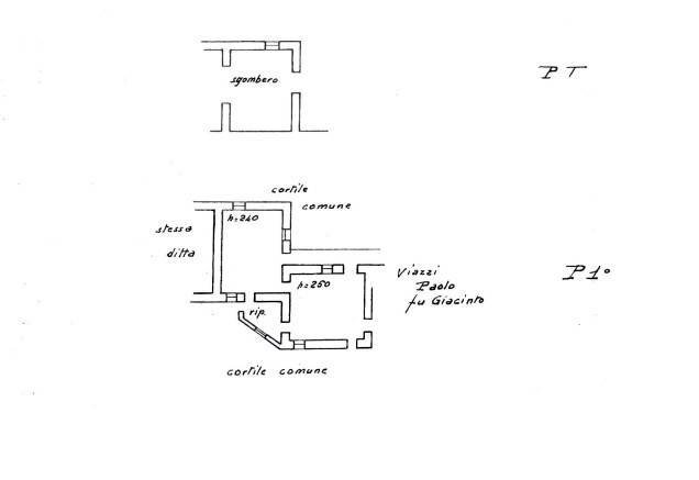 Rustico Regione San Bernardo, Levice - planimetria 1