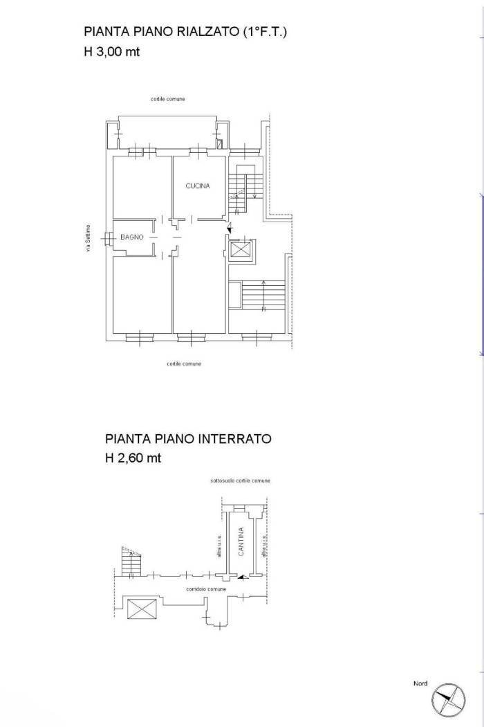 Four-room apartment via Settimo, 20/A, Borgaro Torinese - floor plans 1