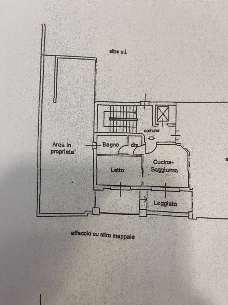 Two-room apartment via Moia, 12/a, Cornate d'Adda - floor plans 1