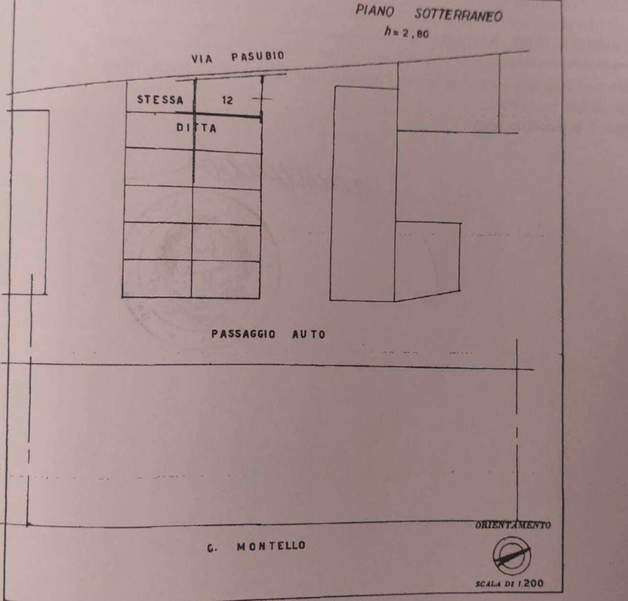 PLANIMETRIA BOX - Apartment corso FRANCIA, 59, Collegno - floor plans 1
