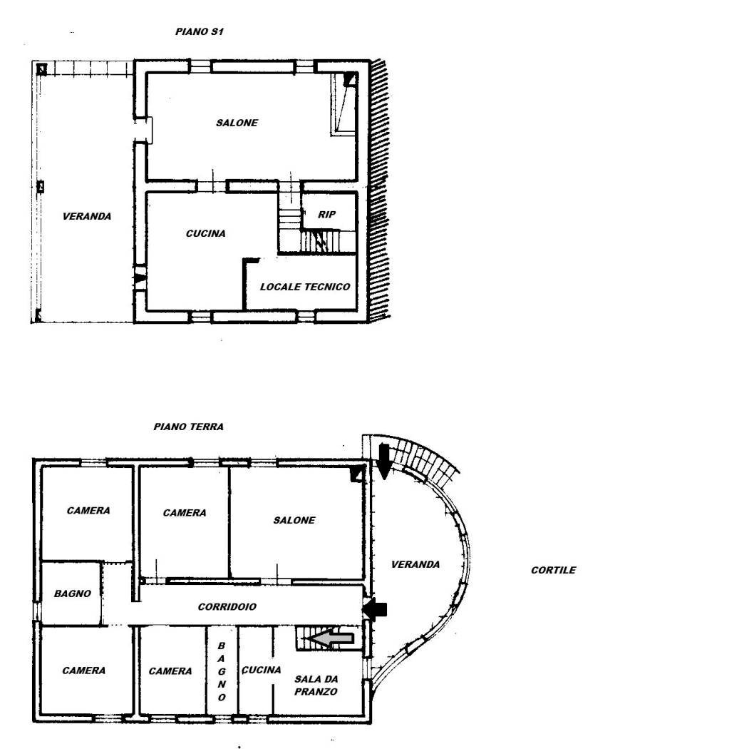 Villa via Elio De Cupis, Sassari - planimetria 1