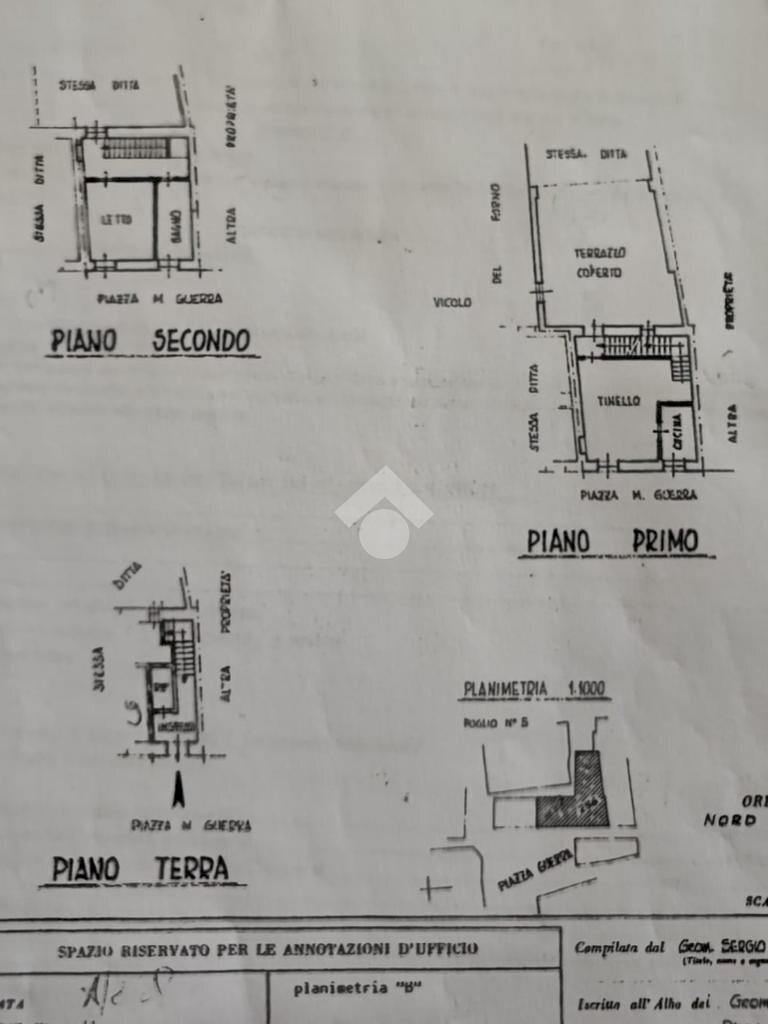 Casa indipendente Piazza Monsignor F. Guerra, Volpedo - planimetria 1