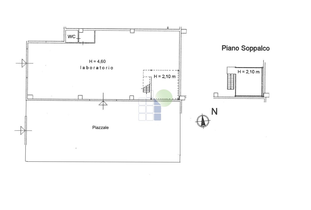 planimetria - Capannone Via degli Arrotini 12, Livorno - planimetria 1
