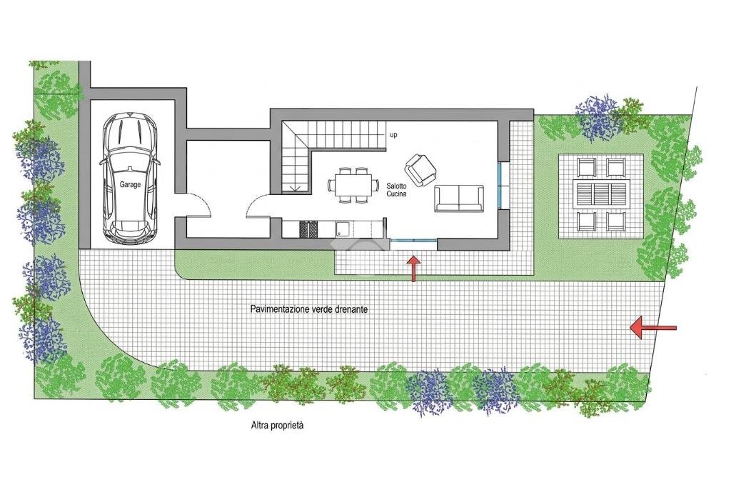 Portion of a house Via San Donato, Granarolo dell'Emilia - floor plans 1