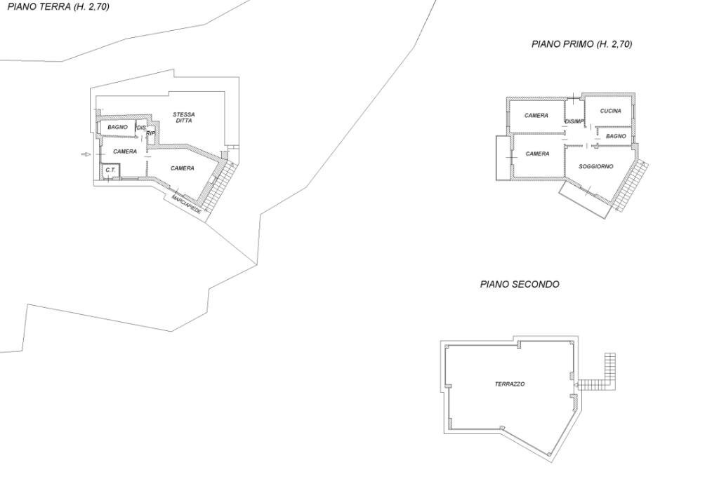 Villa Regione Costa, Noli - floor plans 1