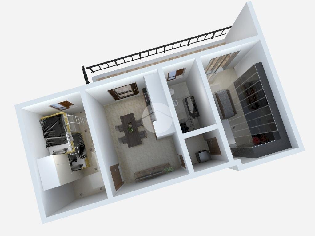 Three-room apartment Via Carlo Alberto, Leini - floor plans 1
