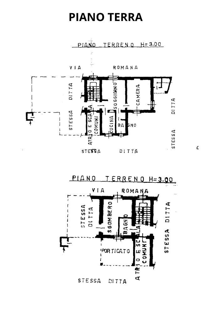 Independent house Via romana, Almese - floor plans 1