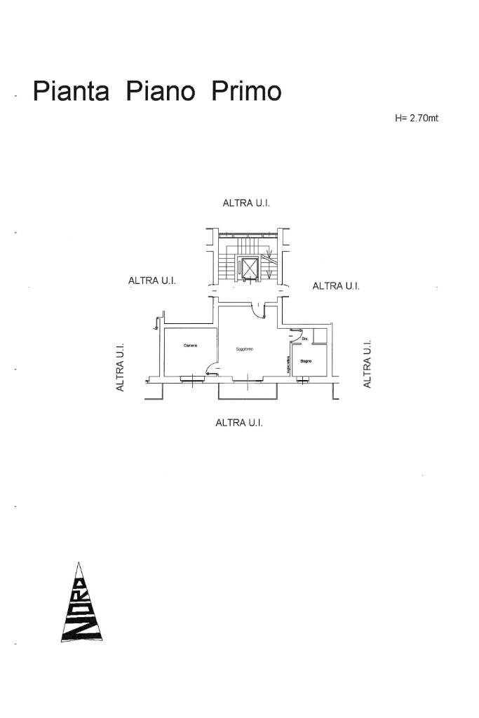 Two-room apartment Via Tenente Giovanni Raverdino, Castellamonte - floor plans 1