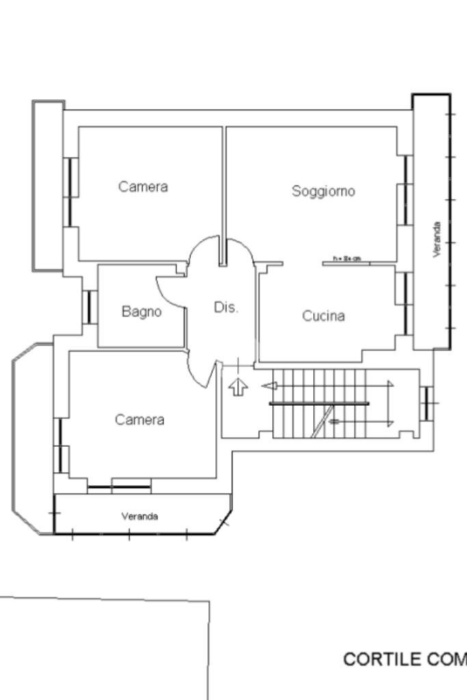 Four-room apartment Via De Gasperi, Leini - floor plans 1