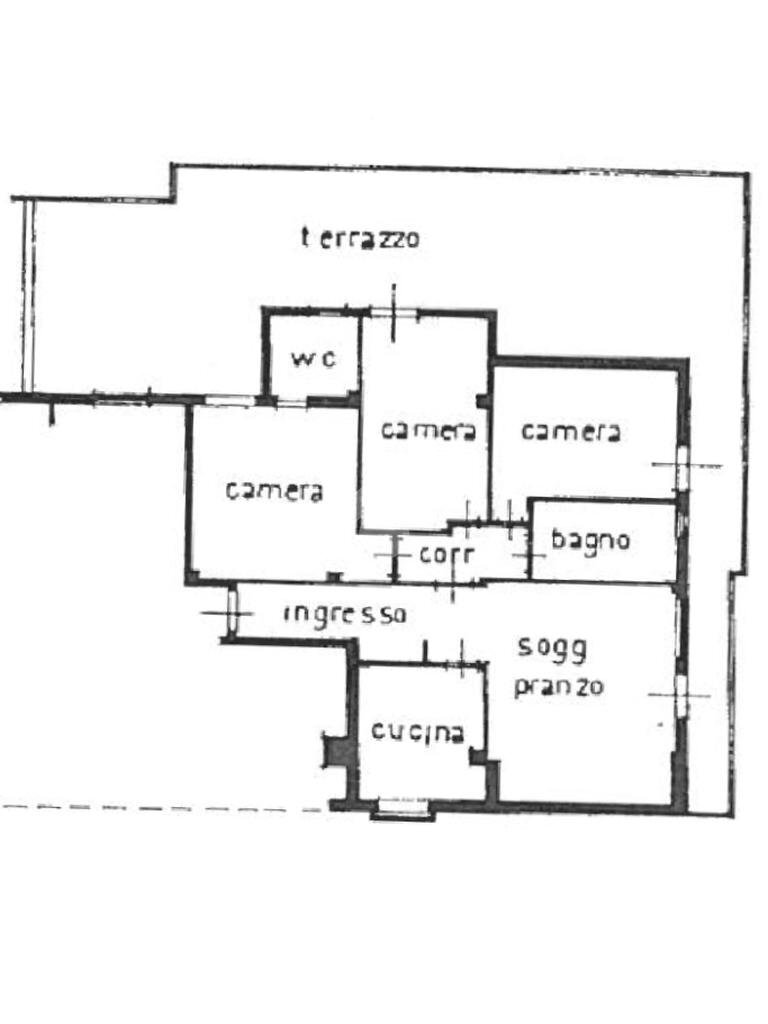 Quadrilocale Viale S. Martino, Riccione - planimetria 1