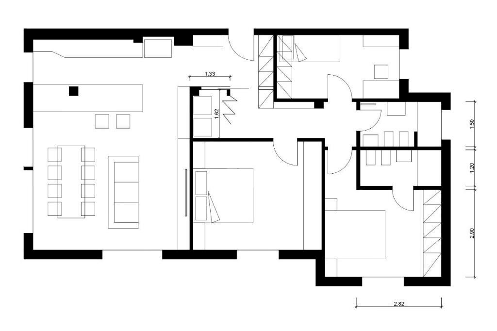 Quadrilocale Viale Dante, Riccione - planimetria 1