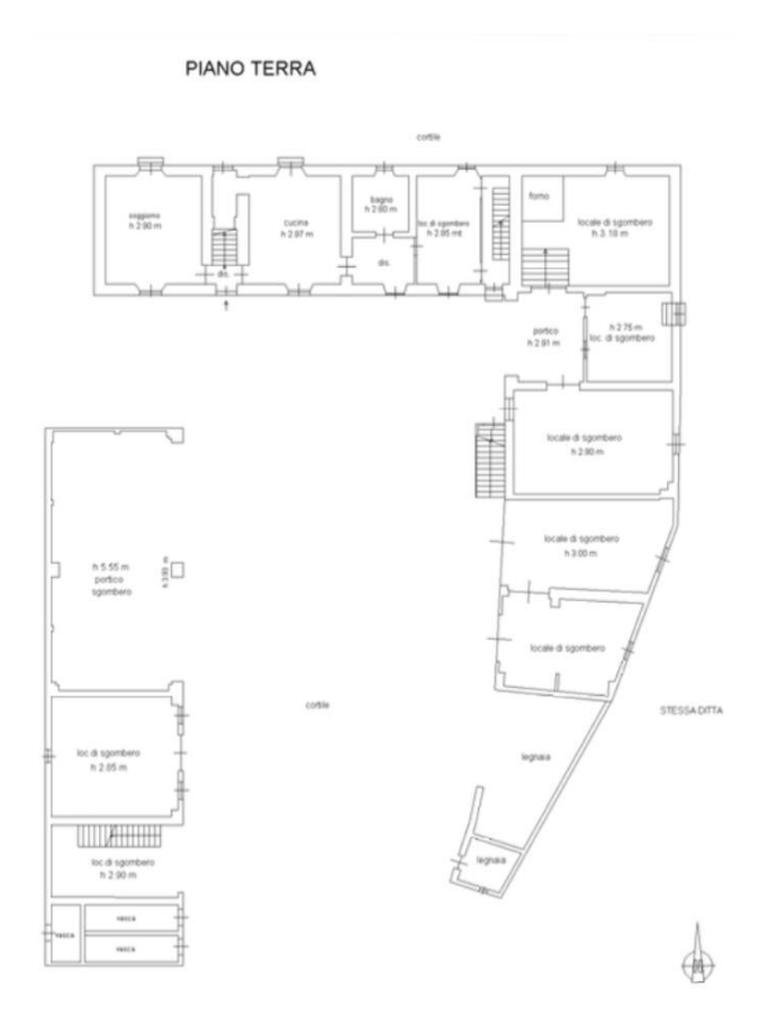 Casa indipendente Frazione Quartino, Calamandrana - planimetria 1