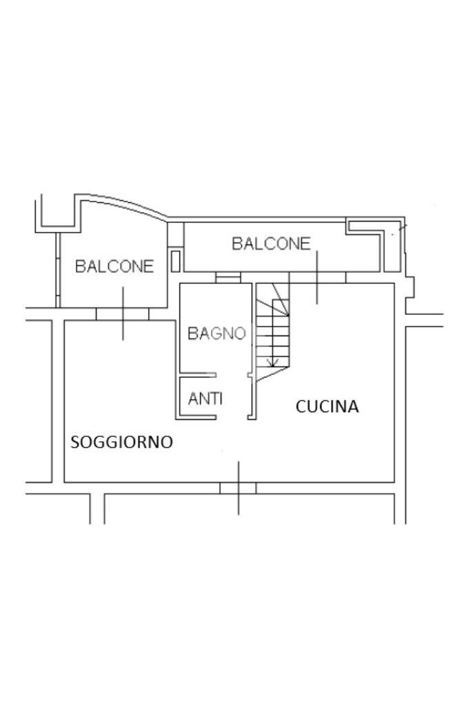 Bilocale Via Pietro Zangheri, Savignano sul Rubicone - planimetria 1