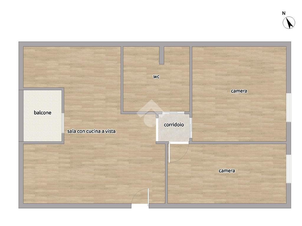 Three-room apartment Via Giorgio de Chirico, Milano (neighborhood Trenno) - floor plans 1