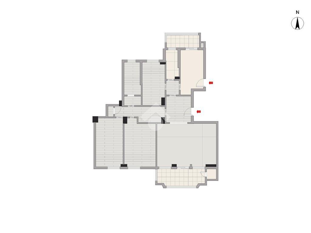 Appartamento Viale Cà Granda, Milano - planimetria 1
