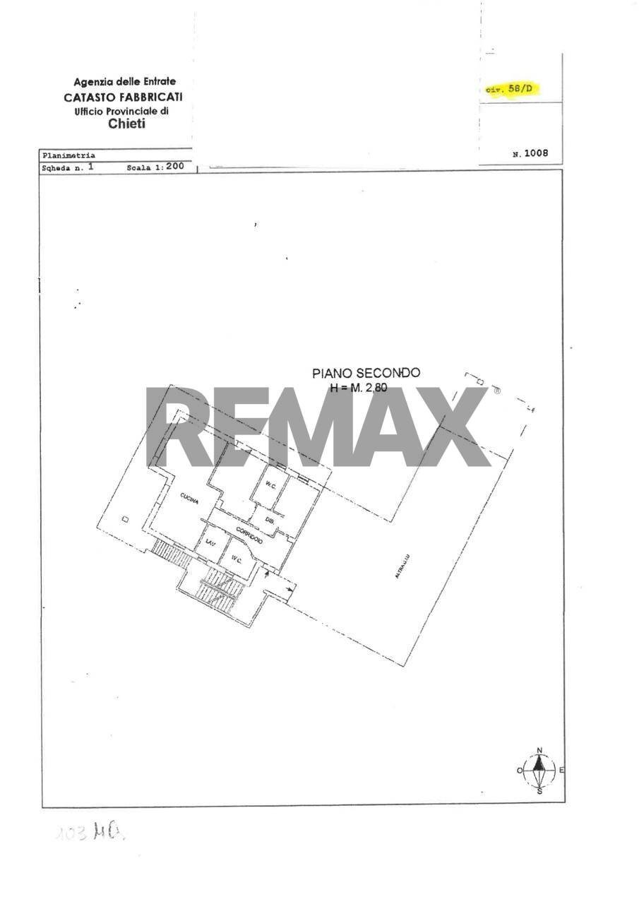 Pianta 2D - Quadrilocale Via Scesa Valli
 
55, Villa Santa Maria - planimetria 1