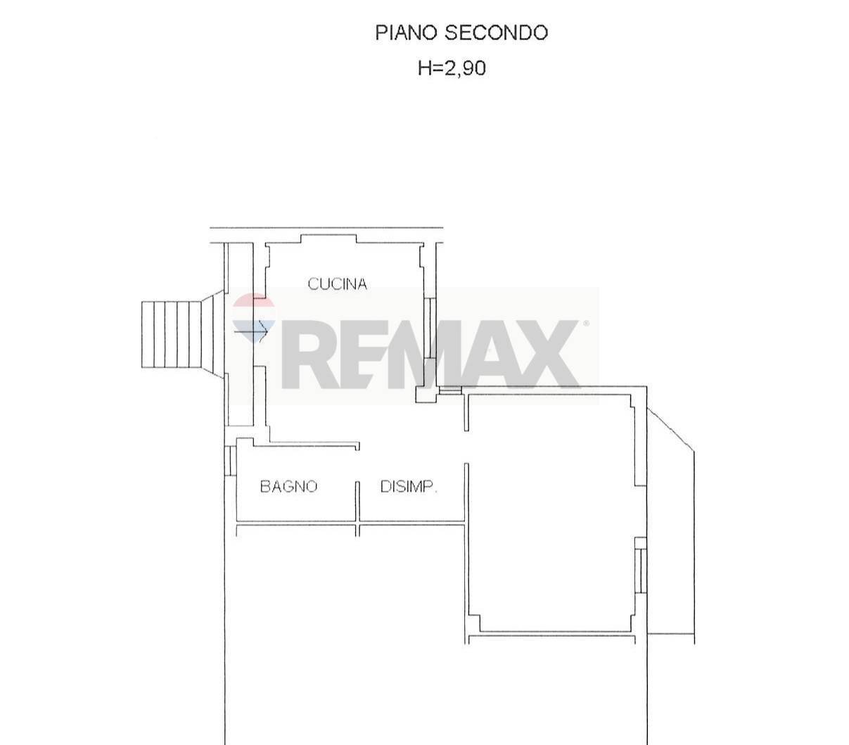 Pianta 2D - Two-room apartment Casoli - floor plans 1