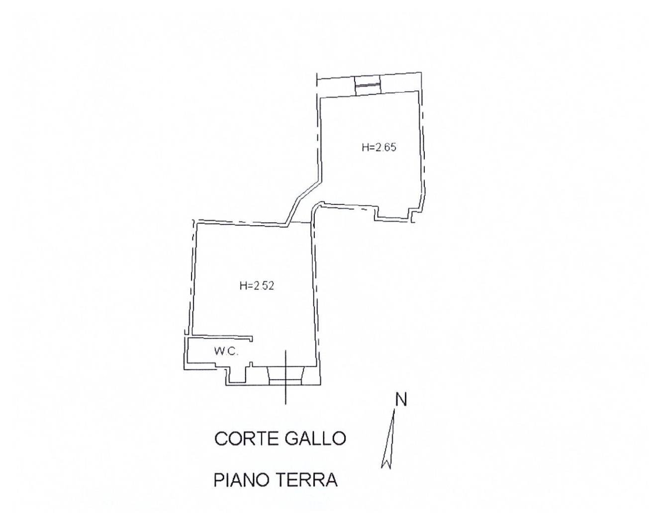 Two-room apartment via Giuseppe Ribera, Gallipoli - floor plans 1