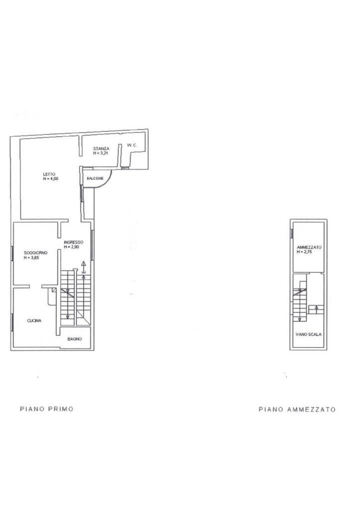 Quadrilocale via Immacolata, Matino - planimetria 1