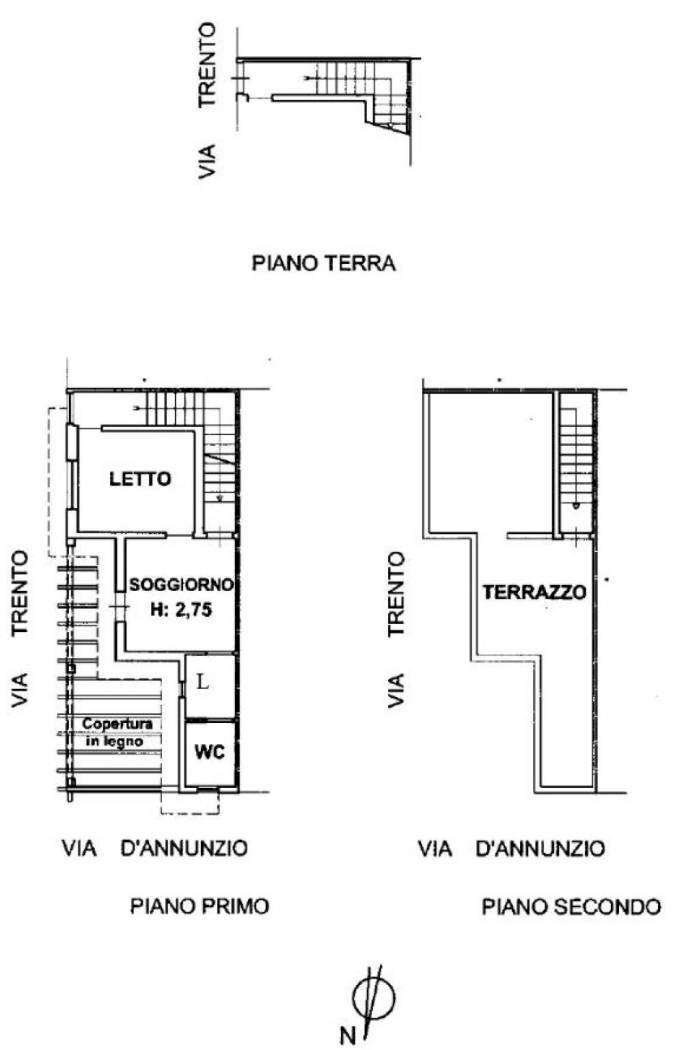 Independent house via Trento, Supersano - floor plans 1