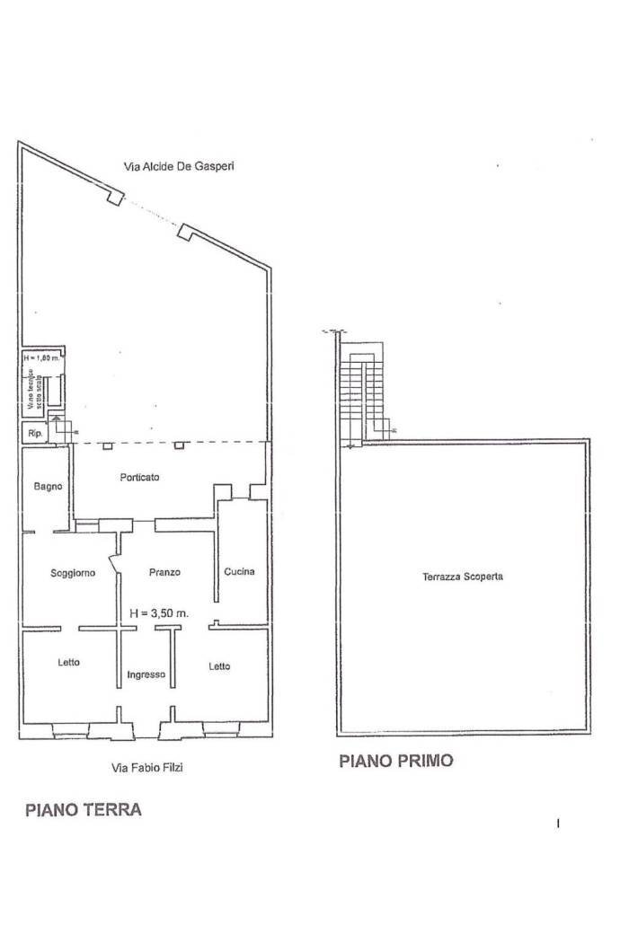 Independent house via Alcide De Gasperi, Melissano - floor plans 1