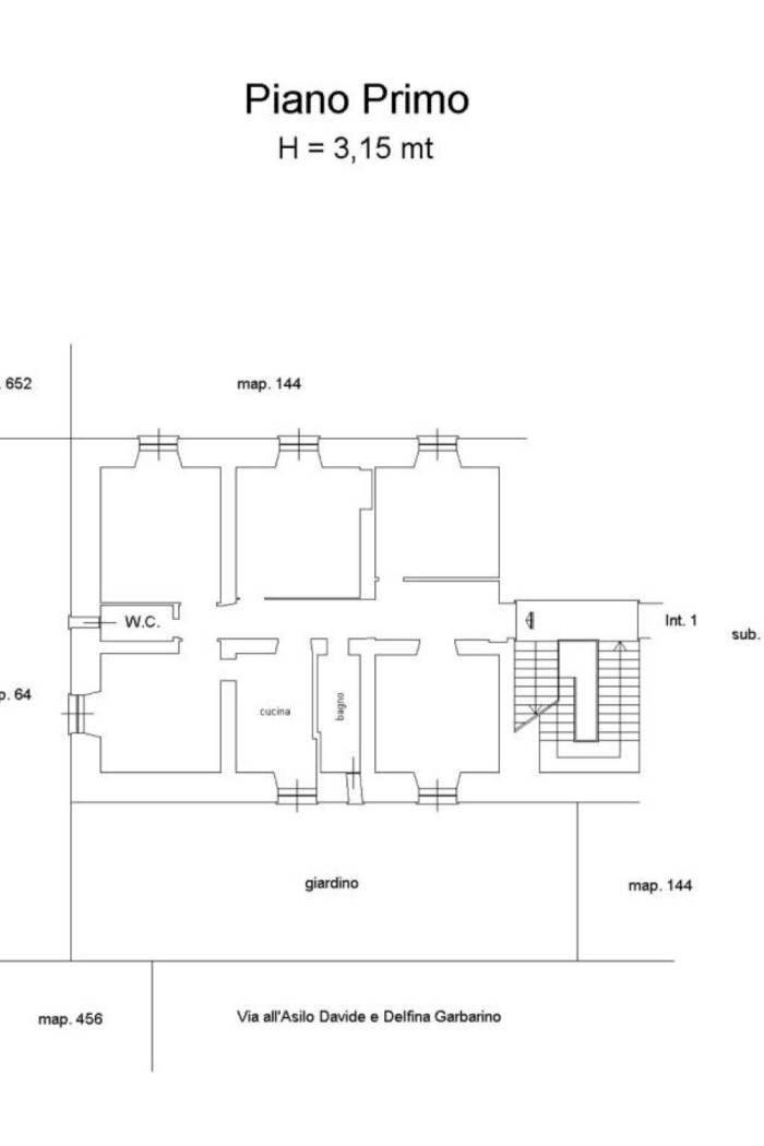 Appartamento salita San Francesco da Paola, 16, Genova (zona San Teodoro) - planimetria 1