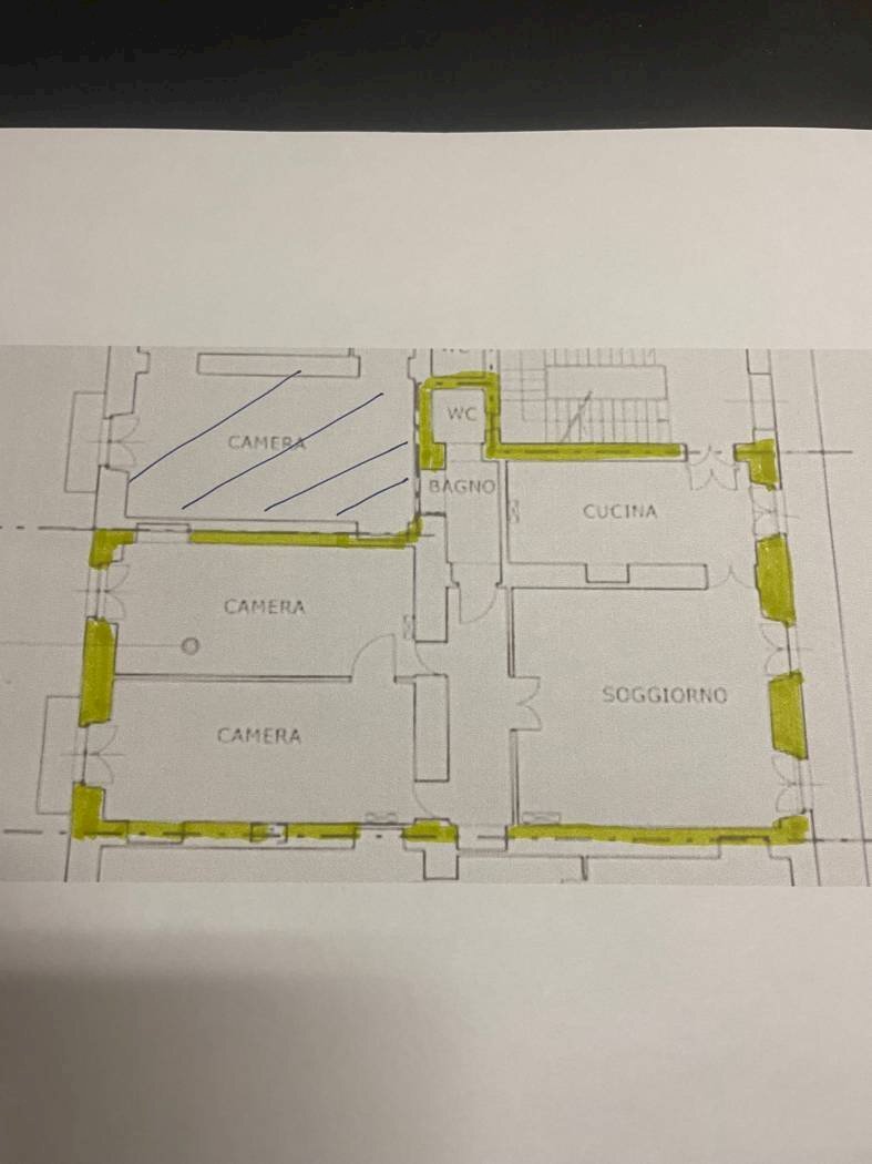 Four-room apartment via Alessandro Manzoni, 27, Torino (neighborhood Centro) - floor plans 1