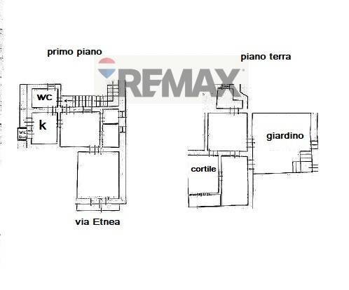 Pianta 2D - Semi-detached house Via Etnea
 
87-89, Mascalucia - floor plans 1