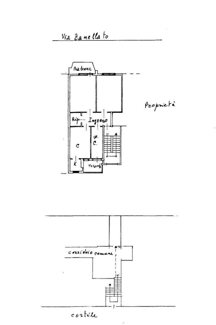 Appartamento via Vittorio Zanellato, 23, Venaria Reale - planimetria 1