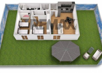 Pianta 3D - Four-room apartment via piero della francesca, San Giovanni Valdarno - photo 6