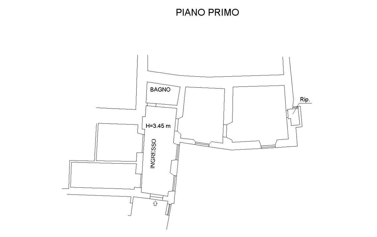 Four-room apartment via Roma, Rieti - floor plans 1