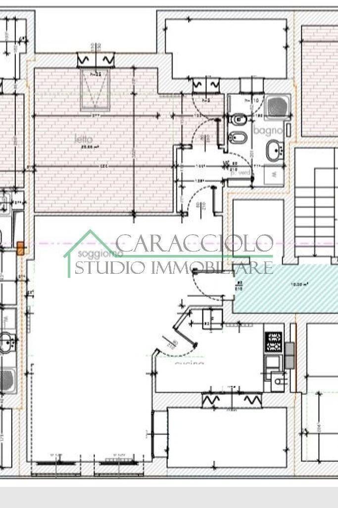 Attico piazza Generale Carlo Alberto Dalla Chiesa, Bollate - planimetria 1