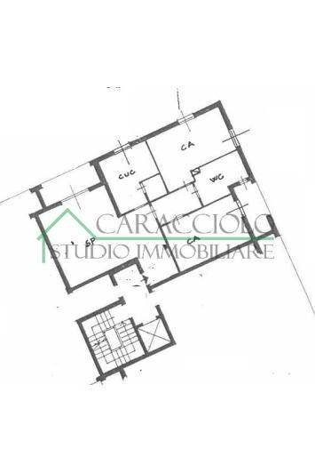 Three-room apartment piazza Generale Carlo Alberto Dalla Chiesa, Bollate - floor plans 1